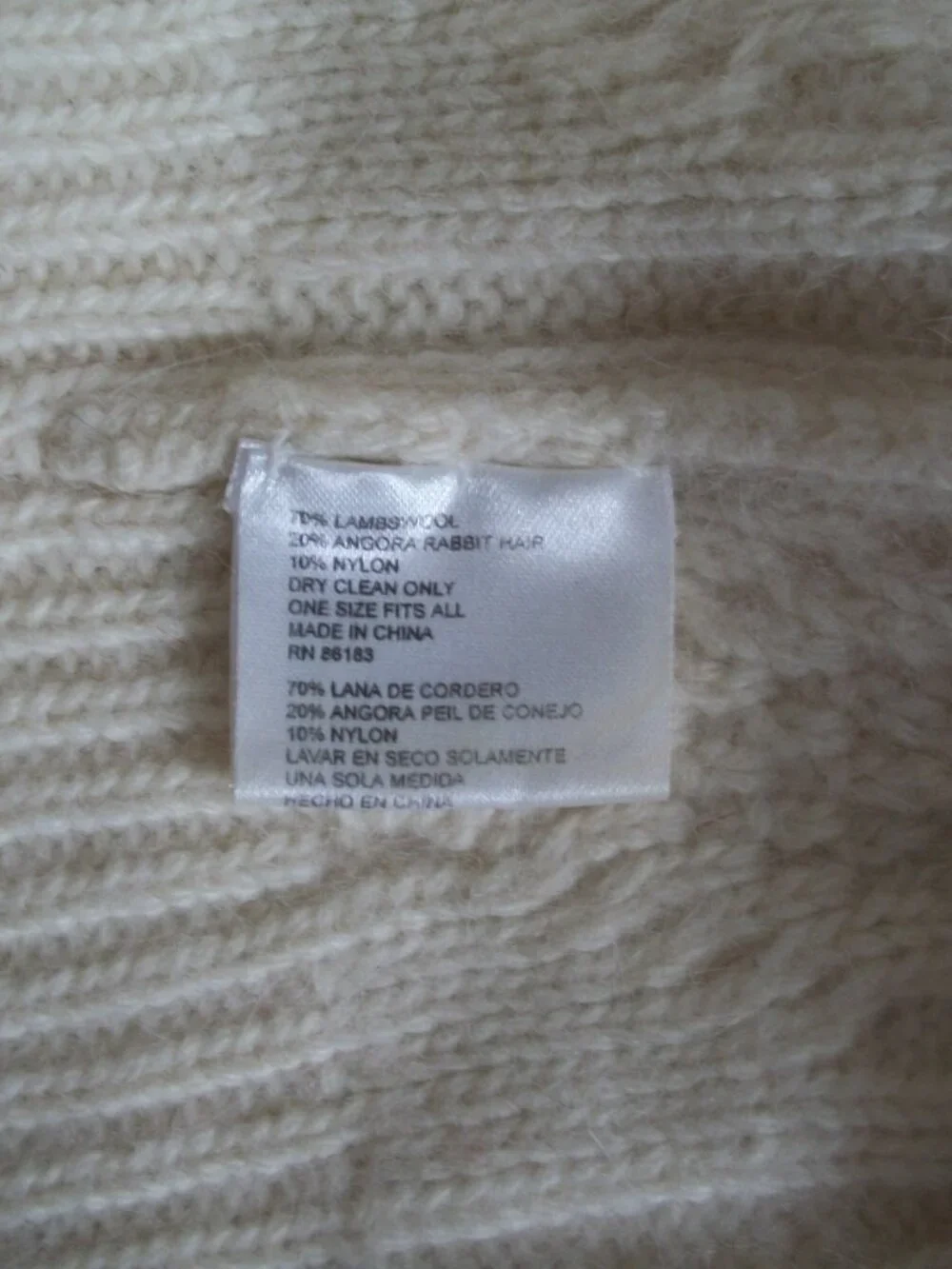 White Cable Knit Beanie Hat